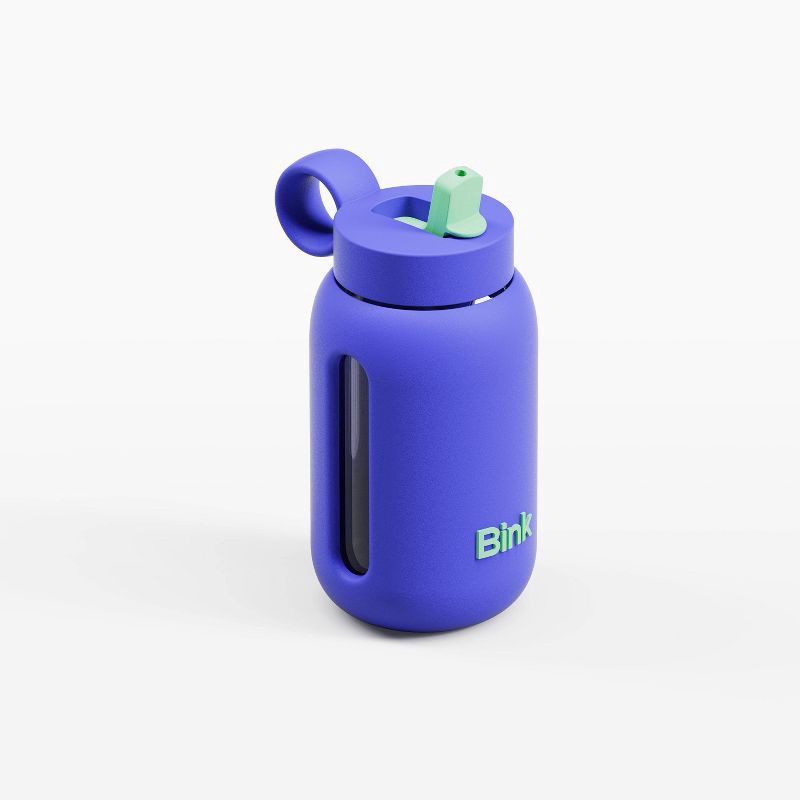 slide 1 of 5, Bink 10oz Kids' Water Bottle Flip Cap Navy, 10 oz