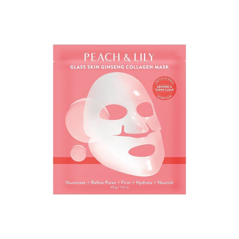 slide 1 of 8, Peach & Lily Glass Skin Ginseng Collagen Mask Single - Ulta Beauty, 1 ct