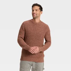 Men's Marled Crewneck Sweater - Goodfellow & Co™ Brown XXL