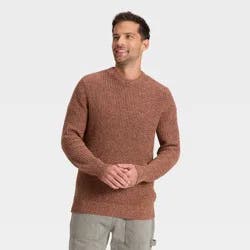 Men's Marled Crewneck Sweater - Goodfellow & Co™ Brown XXL