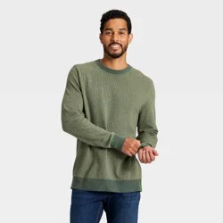 Men's Soft Knit Striped Sweater - Goodfellow & Co™ Green XXL