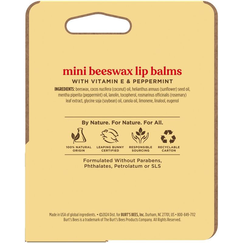slide 13 of 13, Burt's Bees Beeswax Must-Have Minis Lip Balm Set - 0.049oz/2ct, 0.049 oz, 2 ct