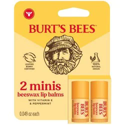 Burt's Bees Beeswax Must-Have Minis Lip Balm Set - 0.049oz/2ct