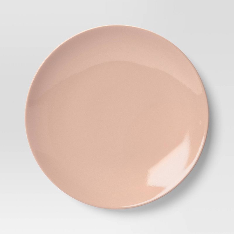 slide 3 of 3, 10.5" New Modern Coupe Dinner Plate Rose - Threshold™, 1 ct
