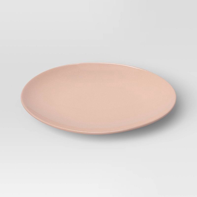 slide 1 of 3, 10.5" New Modern Coupe Dinner Plate Rose - Threshold™, 1 ct