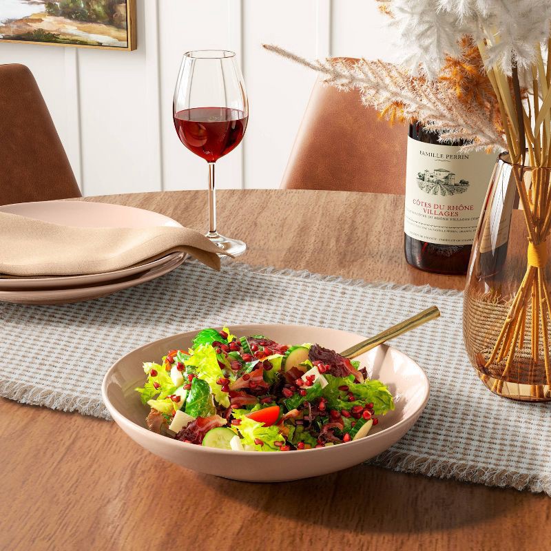 slide 2 of 3, 36 fl oz New Modern Coupe Dinner Bowl Rose - Threshold™, 36 fl oz