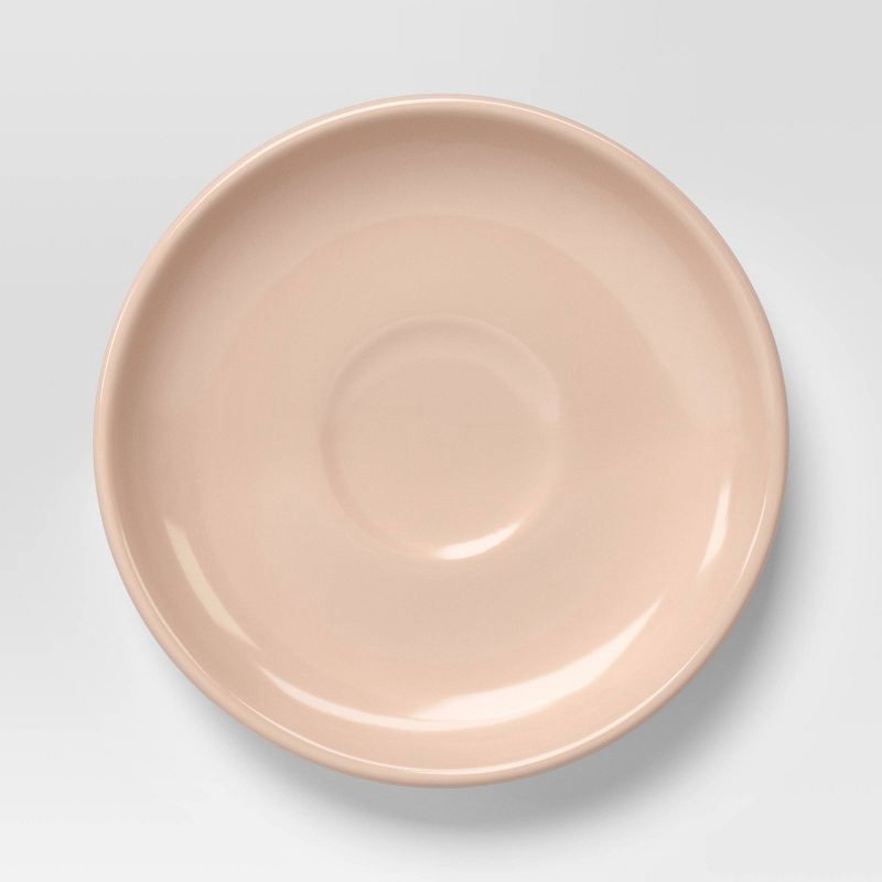 slide 4 of 4, 2pc 4.3 fl oz New Modern Coupe Espresso Mug with Saucer Pink - Threshold™, 2 ct, 4.3 fl oz