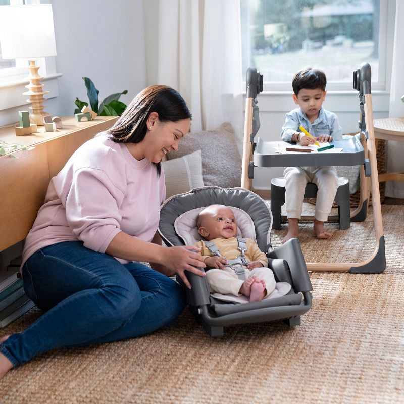 slide 13 of 15, Ingenuity Proper Positioner Create Up Multi-Mode Folding High Chair - Gray, 1 ct