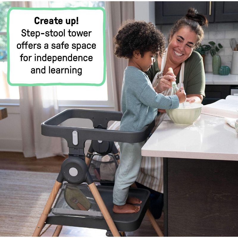 slide 10 of 15, Ingenuity Proper Positioner Create Up Multi-Mode Folding High Chair - Gray, 1 ct