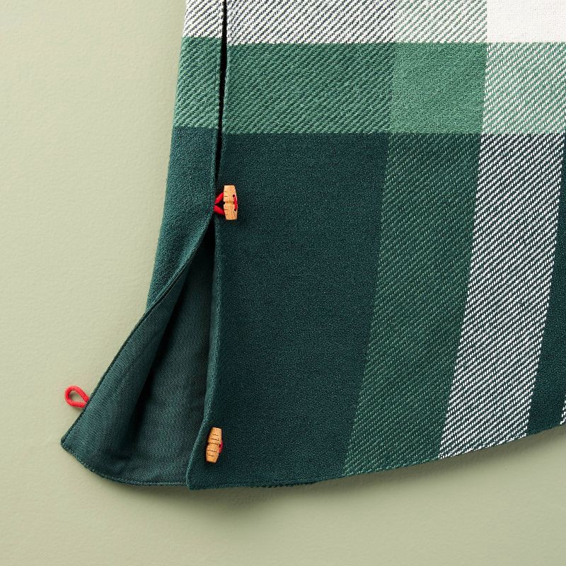 slide 3 of 3, Hearth & Hand with Magnolia 52" Chunky Woven Tree Skirt Green Plaid - Hearth & Hand™ with Magnolia, 1 ct