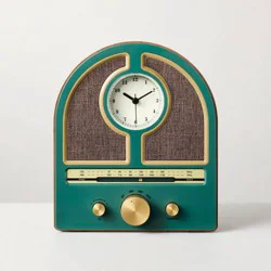 Hearth & Hand with Magnolia Vintage Portable AM/FM Radio Wood and Green - Hearth & Hand™ with Magnolia