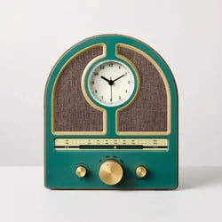 Hearth & Hand with Magnolia Vintage Portable AM/FM Radio Wood and Green - Hearth & Hand™ with Magnolia