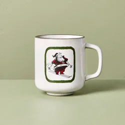 Hearth & Hand with Magnolia 12.5oz Holiday Mug Skiing Santa - Hearth & Hand™ with Magnolia