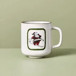 Hearth & Hand with Magnolia 12.5oz Holiday Mug Skiing Santa - Hearth & Hand™ with Magnolia
