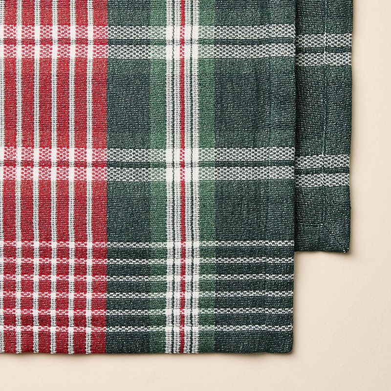 slide 3 of 3, Hearth & Hand with Magnolia 90"x20" Signature Plaid Table Runner - Hearth & Hand™ with Magnolia, 1 ct