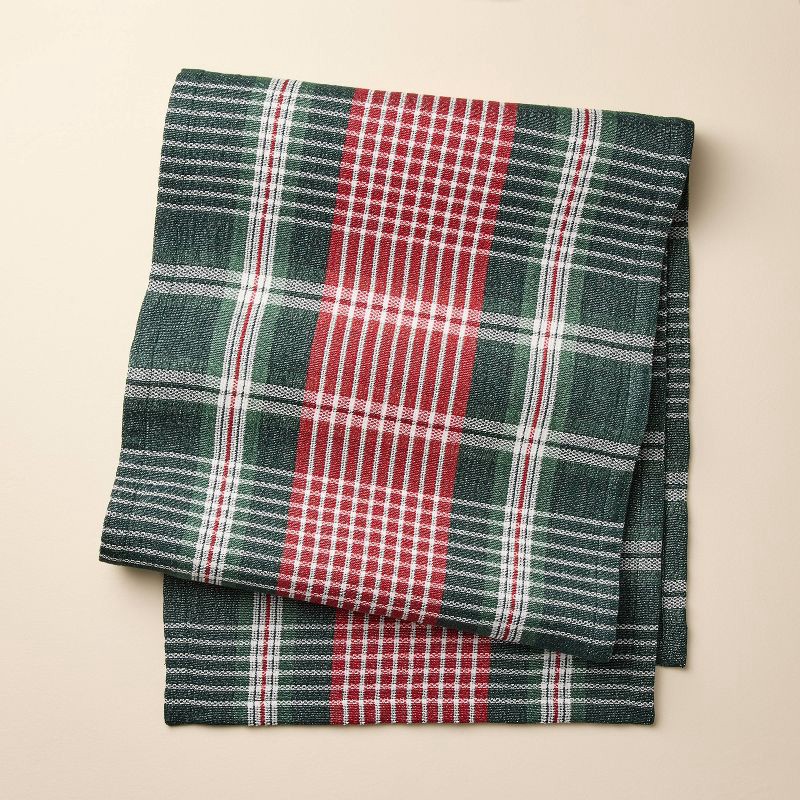 slide 1 of 3, Hearth & Hand with Magnolia 90"x20" Signature Plaid Table Runner - Hearth & Hand™ with Magnolia, 1 ct