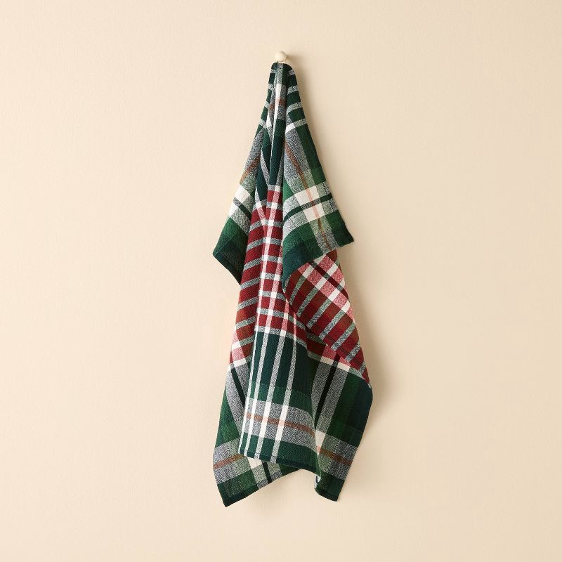 slide 1 of 3, Hearth & Hand with Magnolia Flour Sack Towel Signature Plaid - Hearth & Hand™ with Magnolia, 1 ct