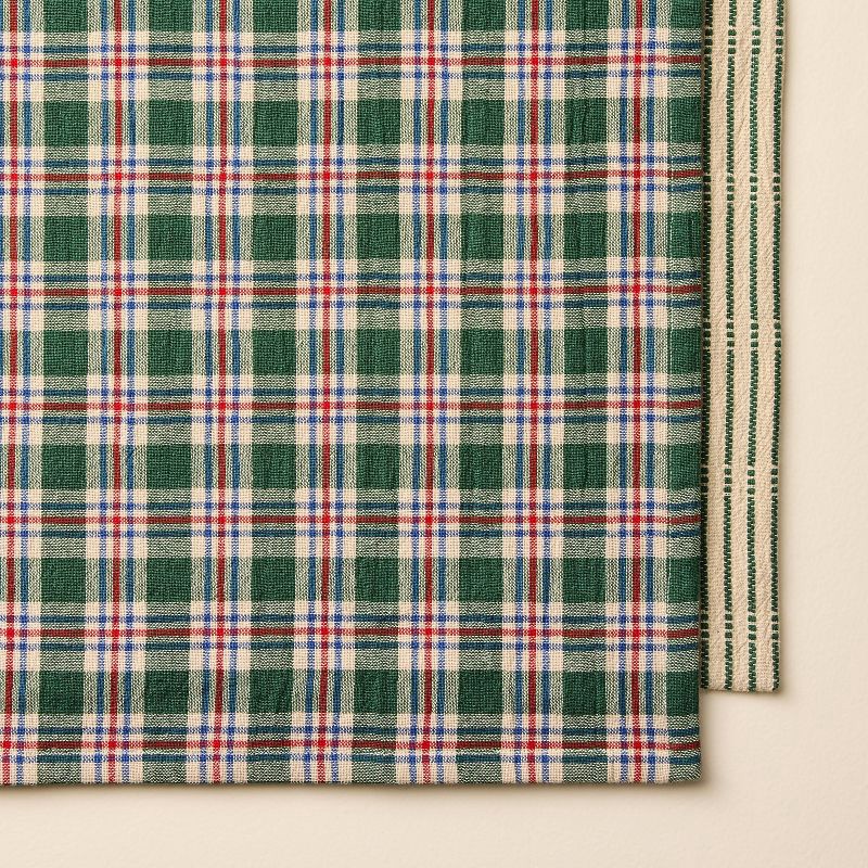 slide 3 of 3, Hearth & Hand with Magnolia Set of 2 Kitchen Towels Green Striped/Green Gingham - Hearth & Hand™ with Magnolia, 1 ct