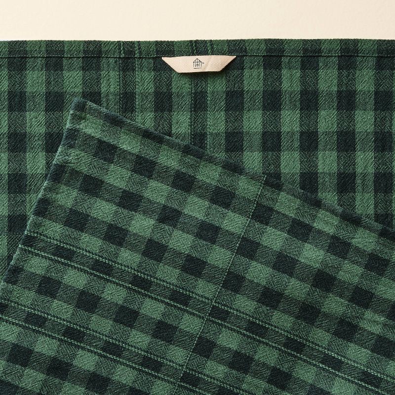 slide 3 of 3, Hearth & Hand with Magnolia Flour Sack Towel Green Gingham - Hearth & Hand™ with Magnolia, 1 ct