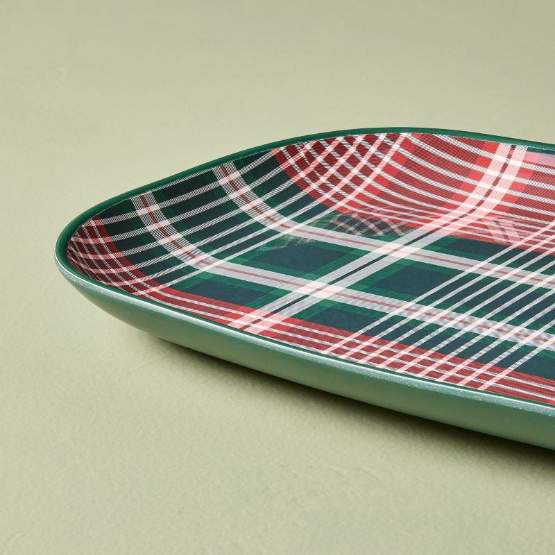 slide 3 of 3, Hearth & Hand with Magnolia Melamine Serving Tray/Platter Holiday Signature Plaid - Hearth & Hand™ with Magnolia, 1 ct