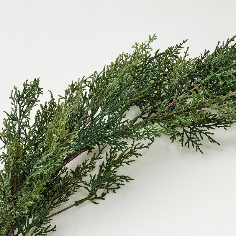 slide 3 of 3, Hearth & Hand with Magnolia 12' Cypress Garland - Hearth & Hand™ with Magnolia, 1 ct