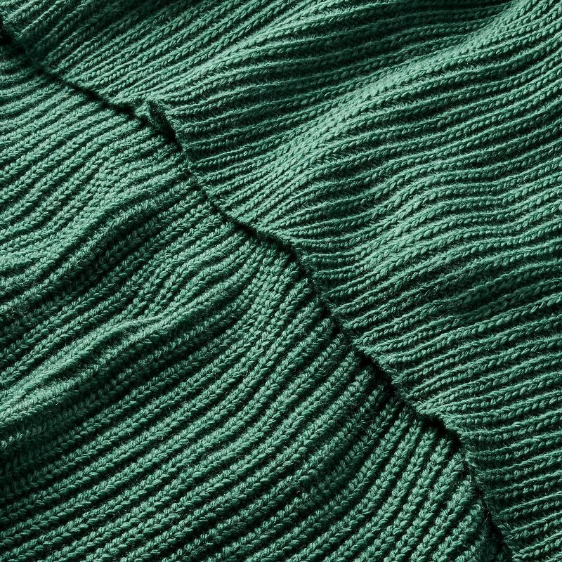 slide 3 of 3, Hearth & Hand with Magnolia 50"x60" Knit Value Throw Blanket Green - Hearth & Hand™ with Magnolia, 1 ct