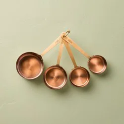 Hearth & Hand with Magnolia 4pc Stainless Steel Measuring Cup Copper - Hearth & Hand™ with Magnolia