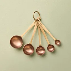 Hearth & Hand with Magnolia 5pc Stainless Steel Tea Spoons Copper - Hearth & Hand™ with Magnolia