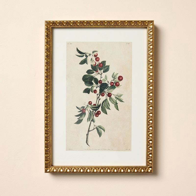 slide 1 of 3, Hearth & Hand with Magnolia 10"x14" Berry Branch Framed Wall Art - Hearth & Hand™ with Magnolia, 1 ct