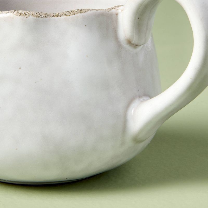 slide 3 of 3, Hearth & Hand with Magnolia 13.5oz Stoneware Debossed Tree Holiday Mug Sour Cream - Hearth & Hand™ with Magnolia, 13.5 oz