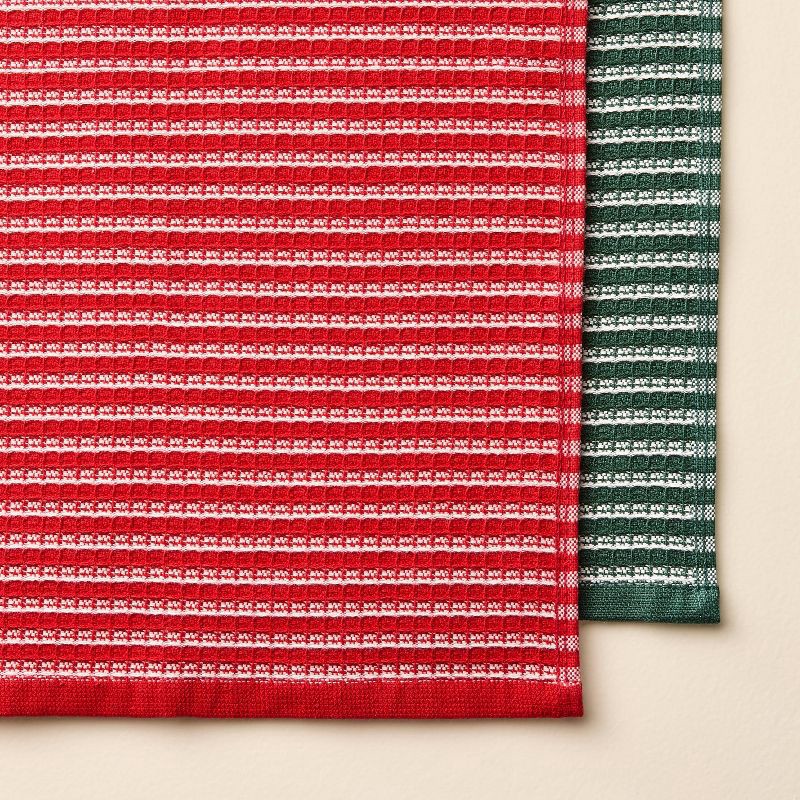 slide 3 of 3, Hearth & Hand with Magnolia Set of 4 Dish Cloths Red/Green - Hearth & Hand™ with Magnolia, 1 ct