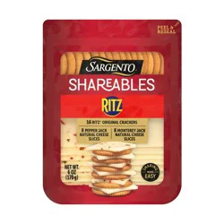 Sargento Shareables Ritz Pepper Jack and Monterey Jack Cheese - 6oz