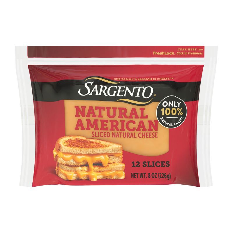 slide 1 of 6, Sargento Sliced American Cheese - 8oz, 8 oz