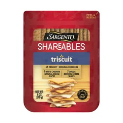 Sargento Shareables Triscuit White Cheddar and Gouda Cheese - 6oz