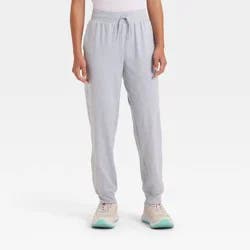 Girls' Soft Stretch Jogger Pants - All In Motion™ Heather Gray XL