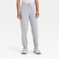 Girls' Soft Stretch Jogger Pants - All In Motion™ Heather Gray XS