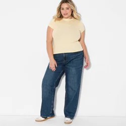 Women's Mid-Rise Straight Jeans - Wild Fable™ Dark Wash 17