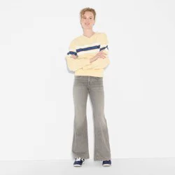 Women's Mid-Rise Flare Jeans - Wild Fable™ Gray Wash 4