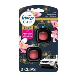 Febreze Car Air Freshener - Japanese Cherry Blossom - 0.14 fl oz/2pk