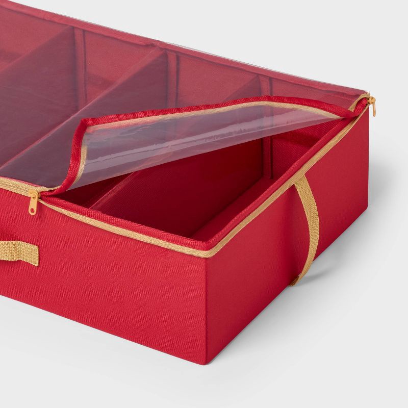 slide 3 of 3, 4 Compartment Soft Sided Storage Christmas Collectibles - Brightroom™, 1 ct