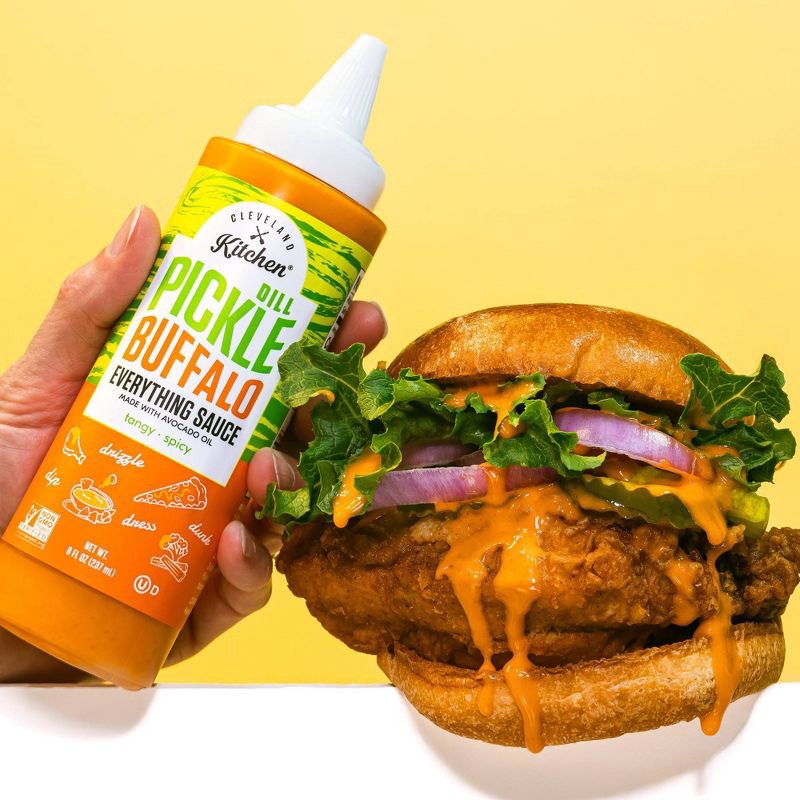 slide 4 of 6, Cleveland Kitchen Dill Pickle Buffalo Everything Sauce - 8 fl oz, 8 fl oz