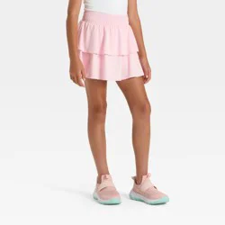 Girls' Ruffle Skort - All In Motion™ Light Pink XL
