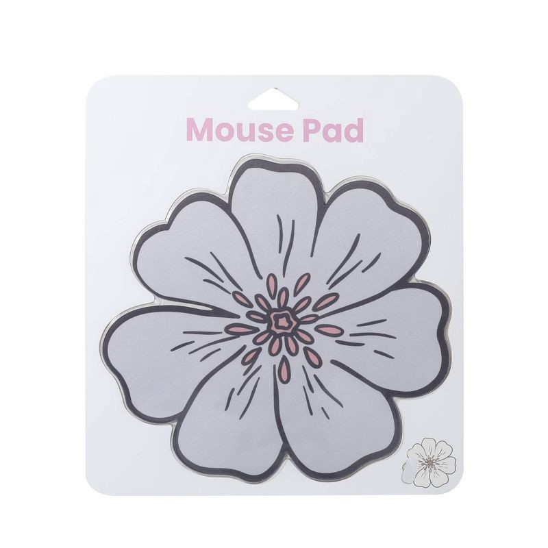 slide 2 of 3, IJoy Fabric Mouse Pad - Flower: Slim Design Computer Accessory, Rubber Material, 1 ct