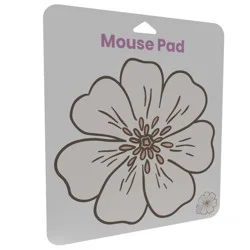 IJoy Fabric Mouse Pad - Flower: Slim Design Computer Accessory, Rubber Material