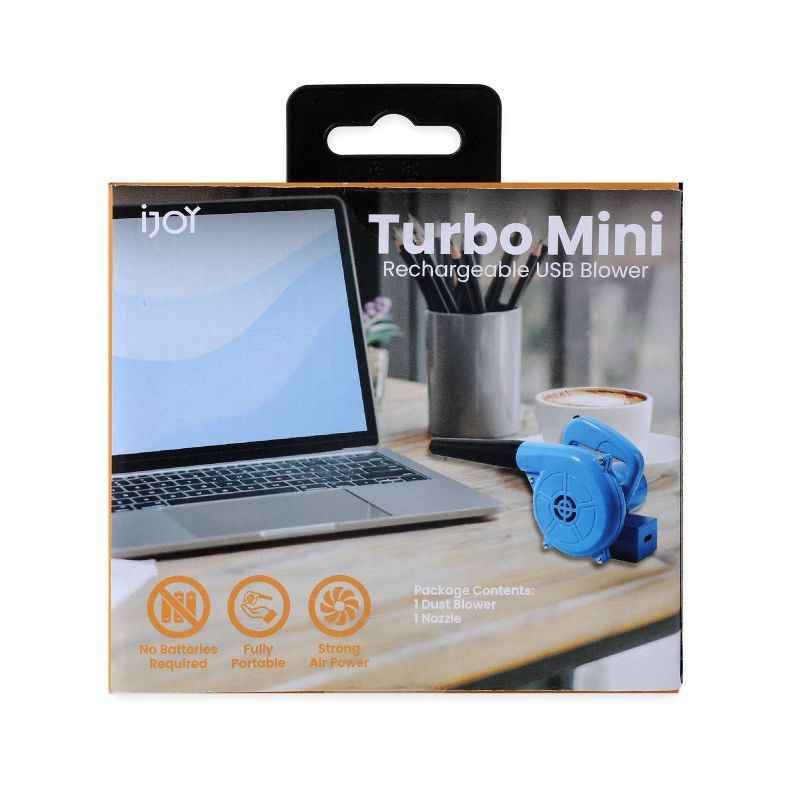 slide 5 of 5, iJoy Turbo Mini Rechargeable USB Blower, 1 ct