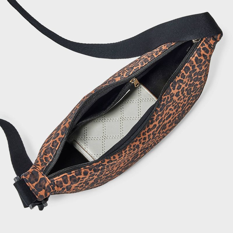 slide 4 of 5, Essential Crescent Sling Crossbody Bag - Universal Thread™ Leopard, 1 ct