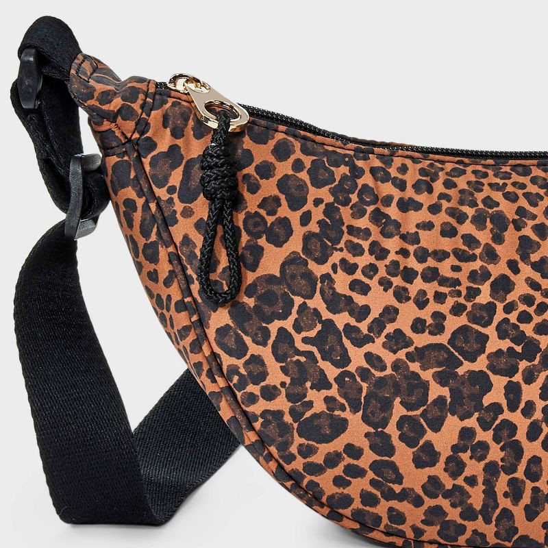 slide 5 of 5, Essential Crescent Sling Crossbody Bag - Universal Thread™ Leopard, 1 ct