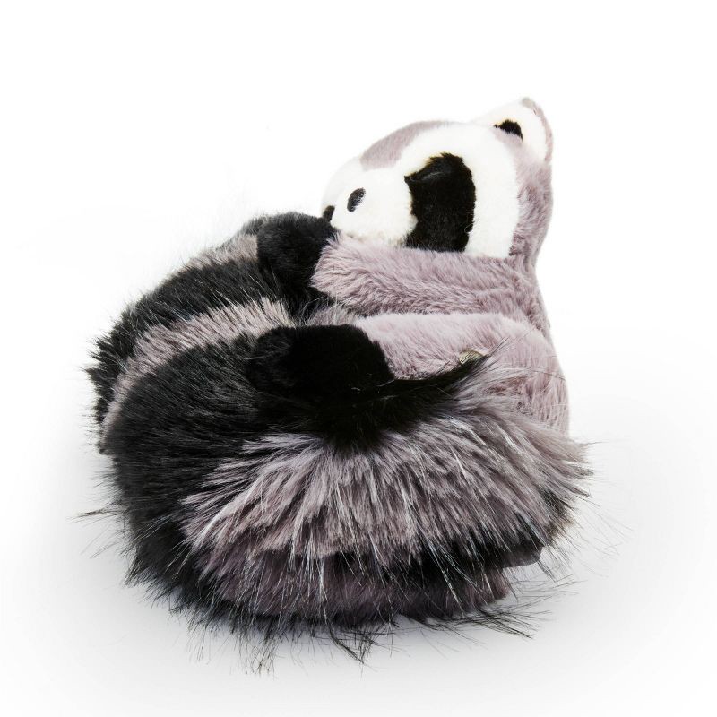 slide 3 of 5, FAO Schwarz 10" Big Tails Racoon Plush, 1 ct