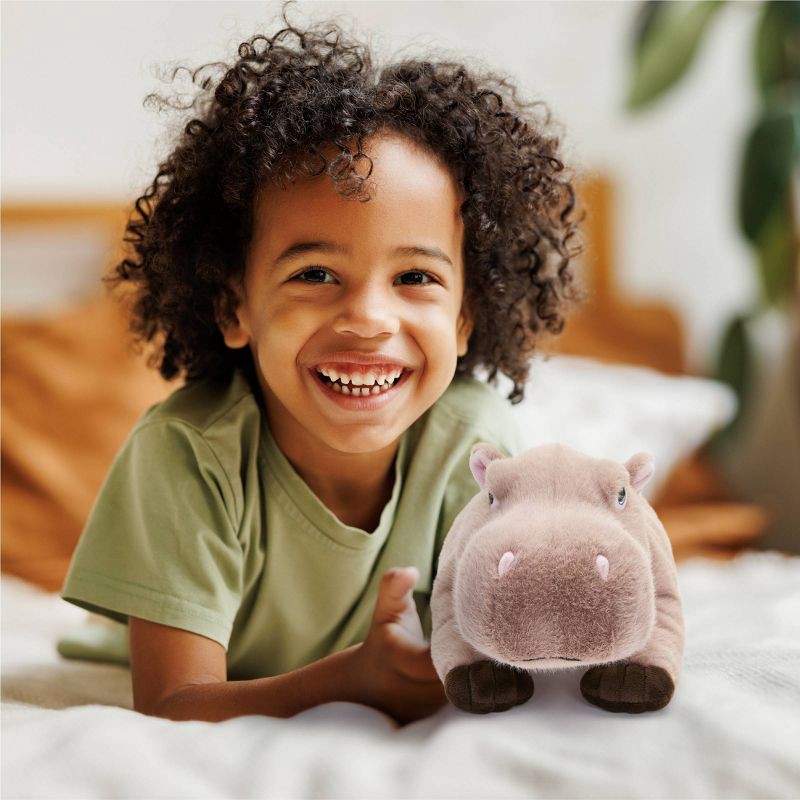 slide 2 of 7, FAO Schwarz 15" Adopt-A-Pets Plush Hippo, 1 ct