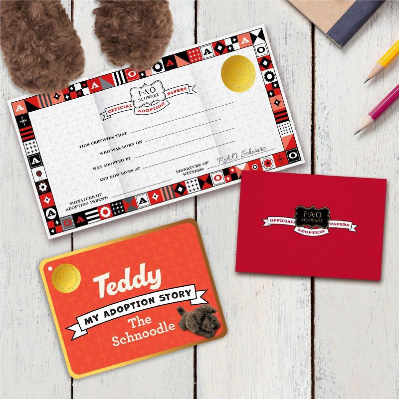 slide 3 of 7, FAO Schwarz 22" Adopt-A-Pets Schnoodle, 1 ct